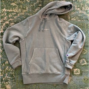 urban outfitters greenish blue champion hoodie size small